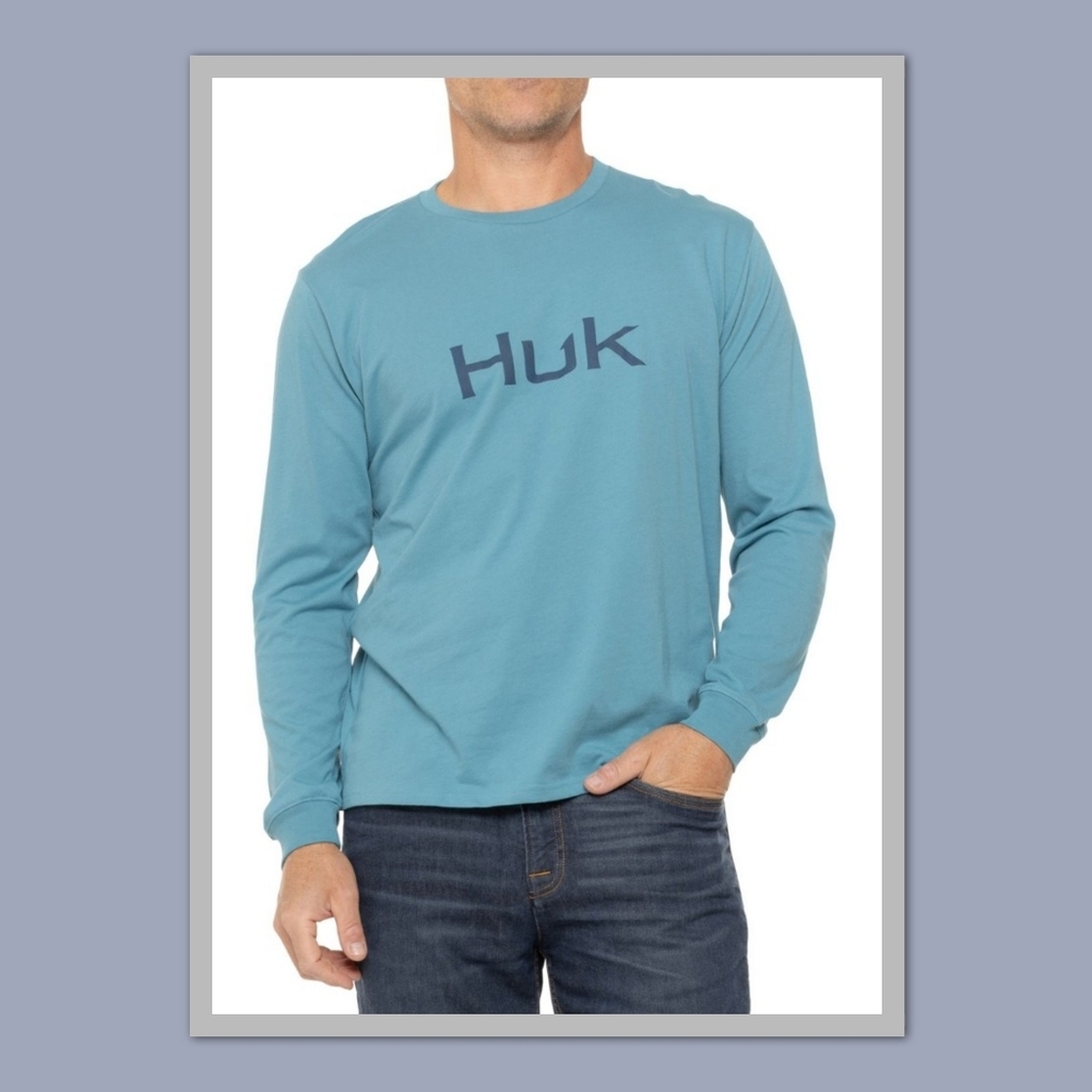 HUK LOGO LS SHIRT.